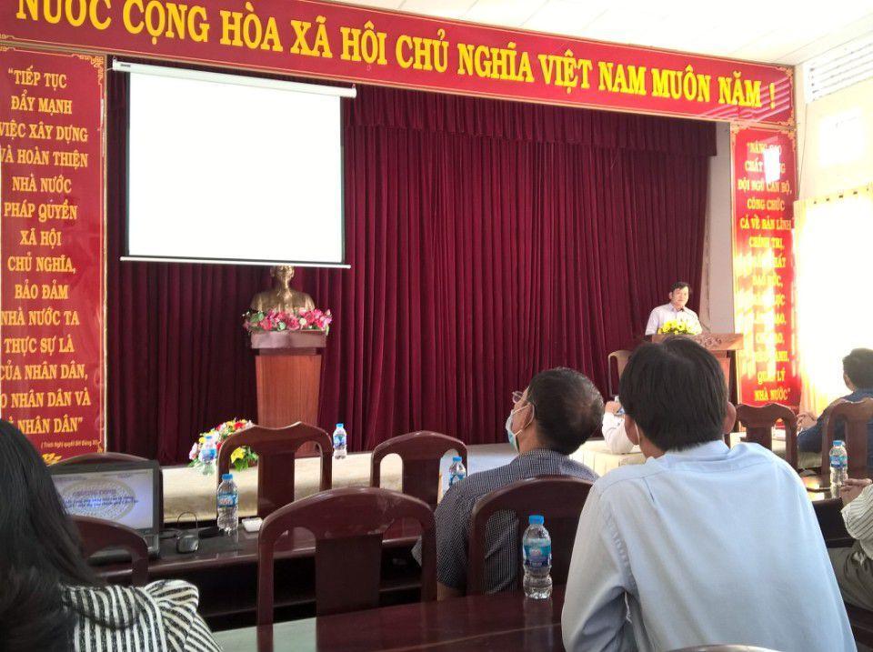 Ông Nguyễn Quốc Hội - Phó Chủ tịch Liên minh Hợp tác xã phát biểu